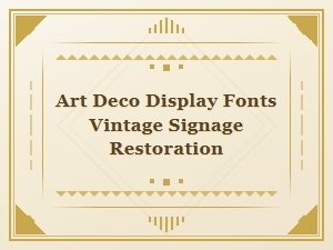 Reviving Art Deco Signage Through Lettering Craft